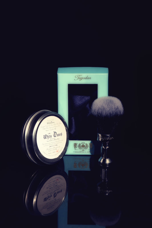 White Dunes Shaving Soap and Calliditas Shaving Brush
